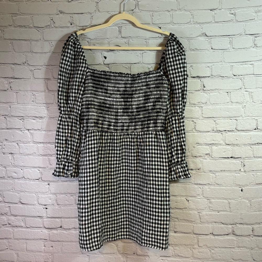 Reformation Black and White Checkered Mini Dress - Picture 5 of 8